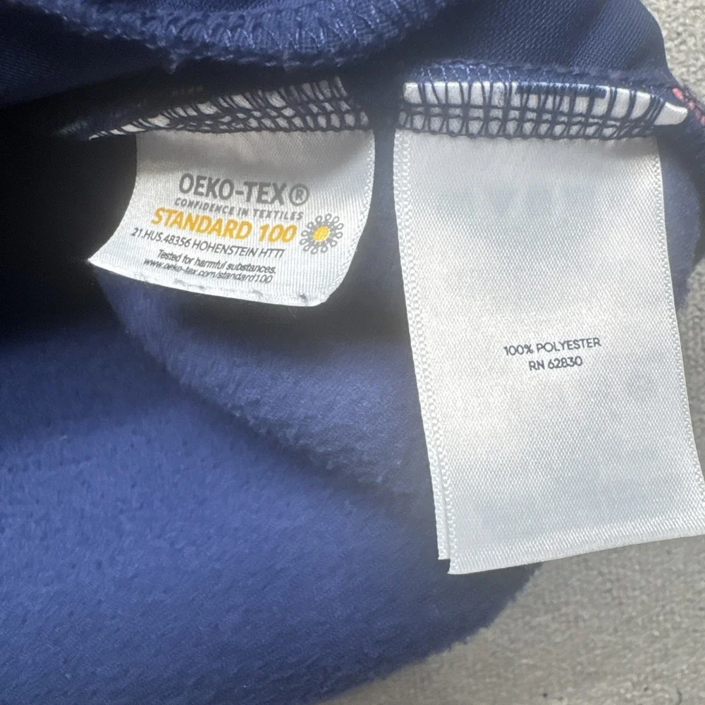 Lands' End Youth Fleece 1/4 Snap Pullover Jacket Large 10‎ 12 Colorblock